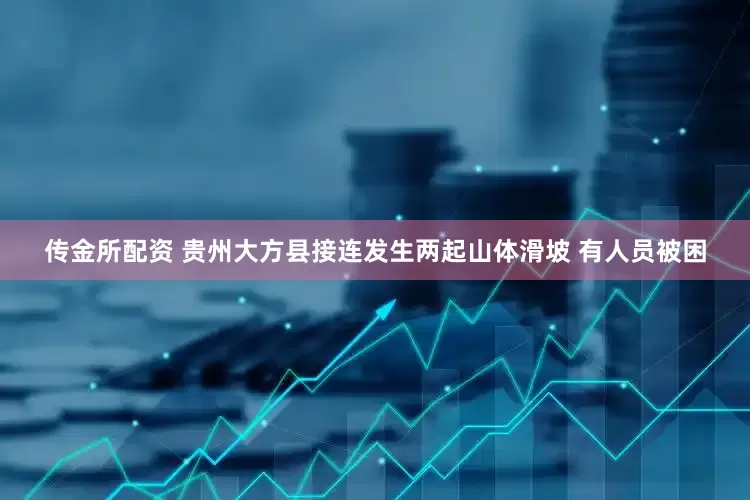 传金所配资 贵州大方县接连发生两起山体滑坡 有人员被困