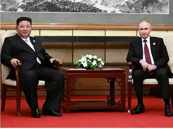 摩根策酪 普京与金正恩，在钓鱼台国宾馆会晤